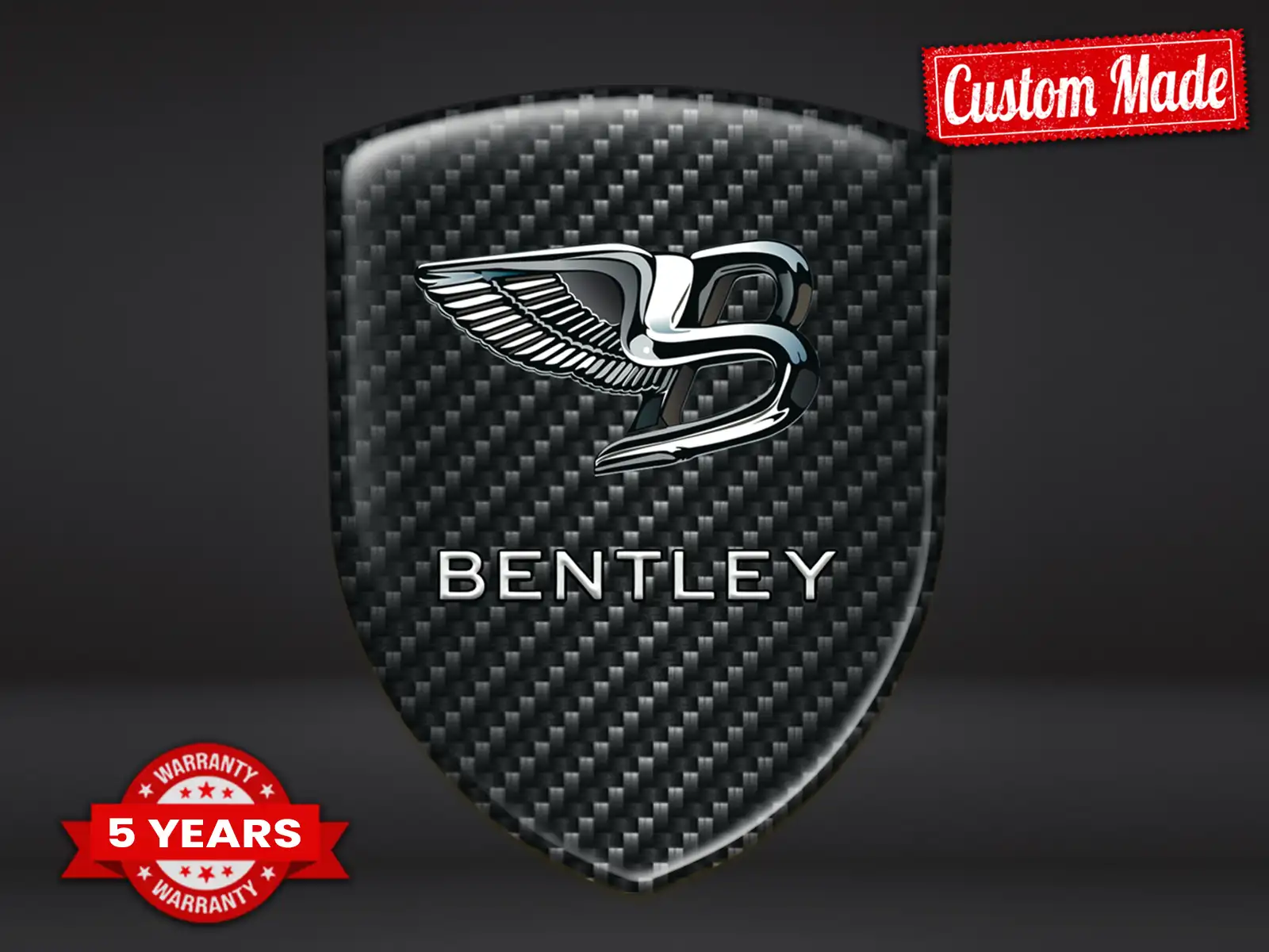 Bentley Car Silicone Logo Max Resilient Elegant Pro Performance